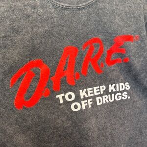 Retro D.A.R.E. Classic Graphic Pullover Sweatshirt